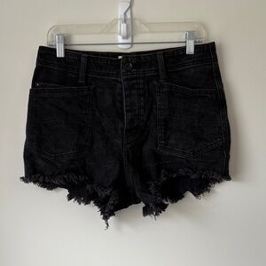We The Free Black Denim Women's Shorts
